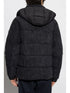 hooded corduroy padded jacket