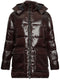 logo-patch padded coat
