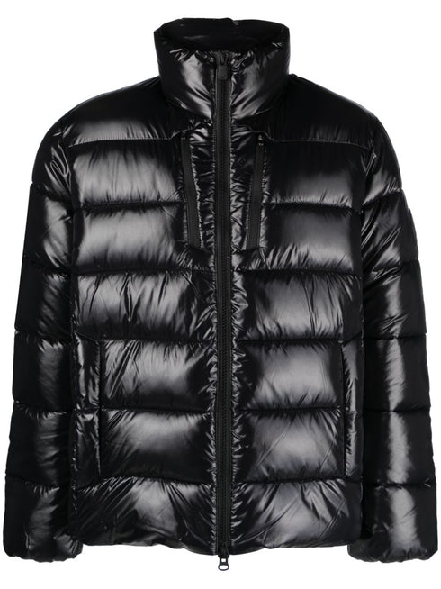 Mitch logo-plaque puffer jacket