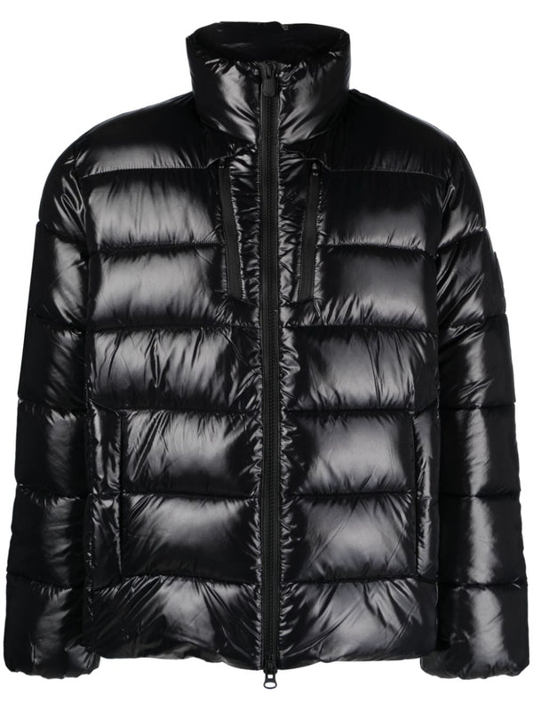 Mitch logo-plaque puffer jacket