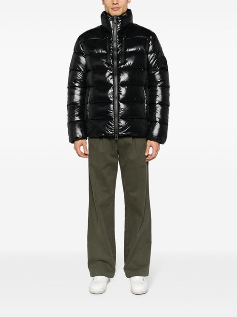 Mitch logo-plaque puffer jacket