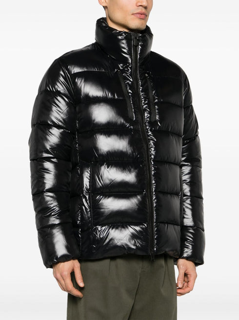 Mitch logo-plaque puffer jacket