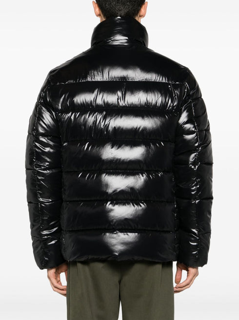 Mitch logo-plaque puffer jacket