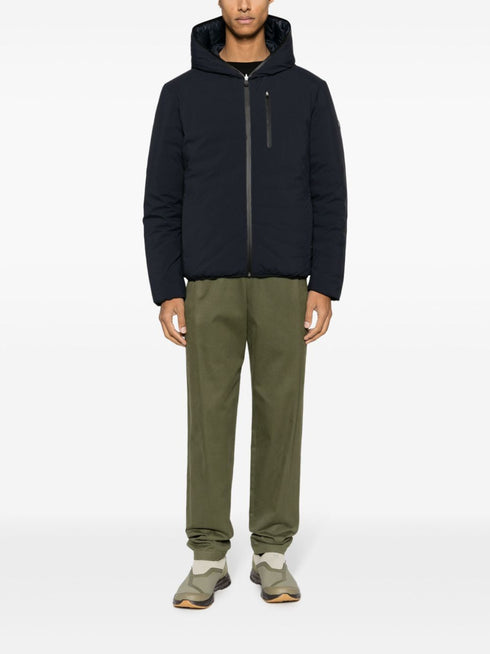 logo-patch reversible jacket