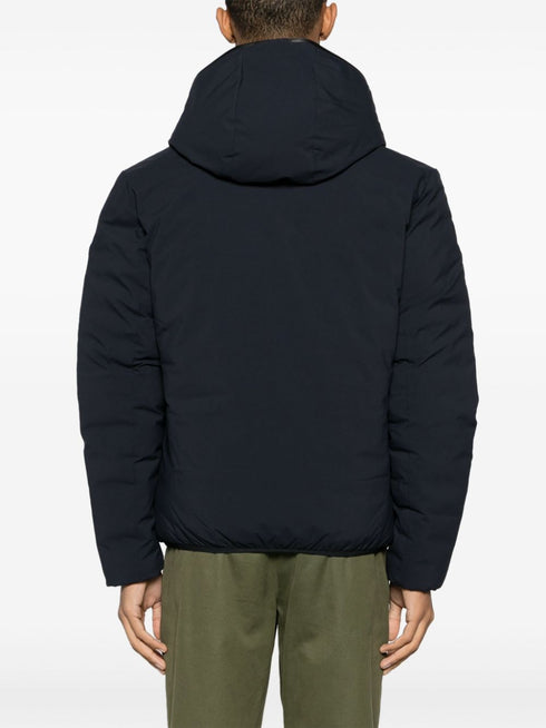 logo-patch reversible jacket