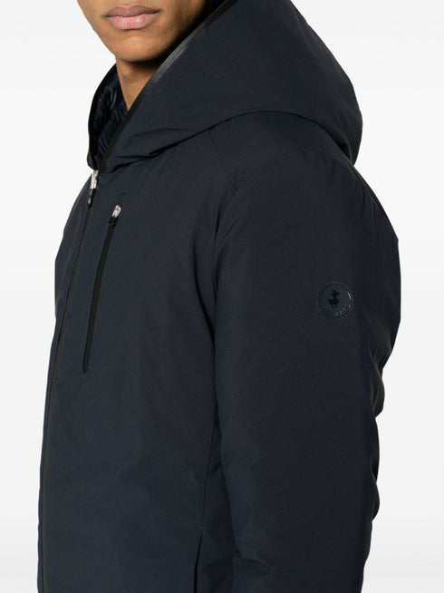 logo-patch reversible jacket