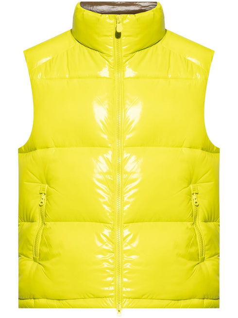 logo-patch padded gilet