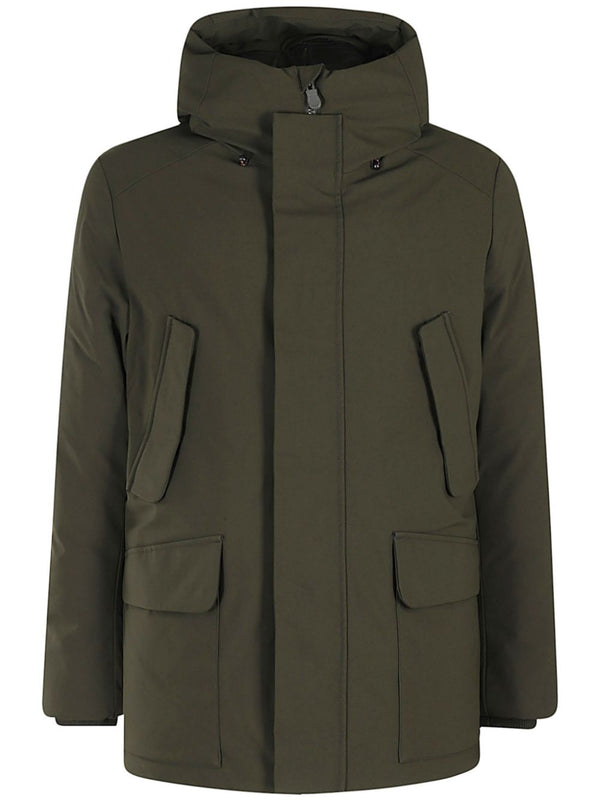 hooded padded jacket