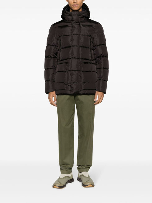 quilted hooded padded jacket