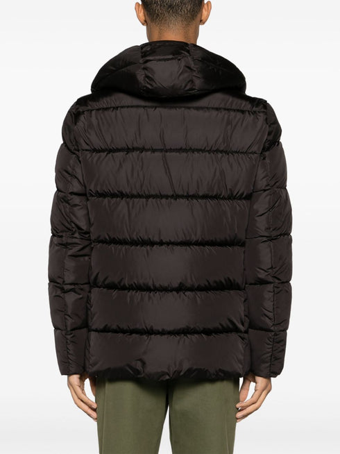 quilted hooded padded jacket