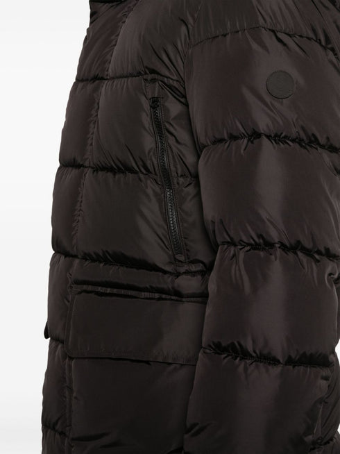 quilted hooded padded jacket