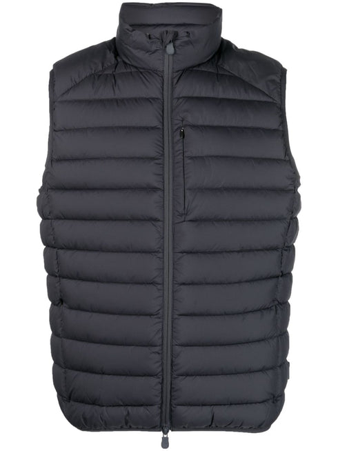 high-neck padded gilet