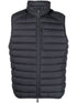 high-neck padded gilet