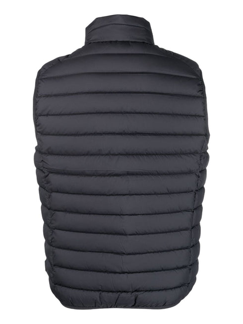 high-neck padded gilet