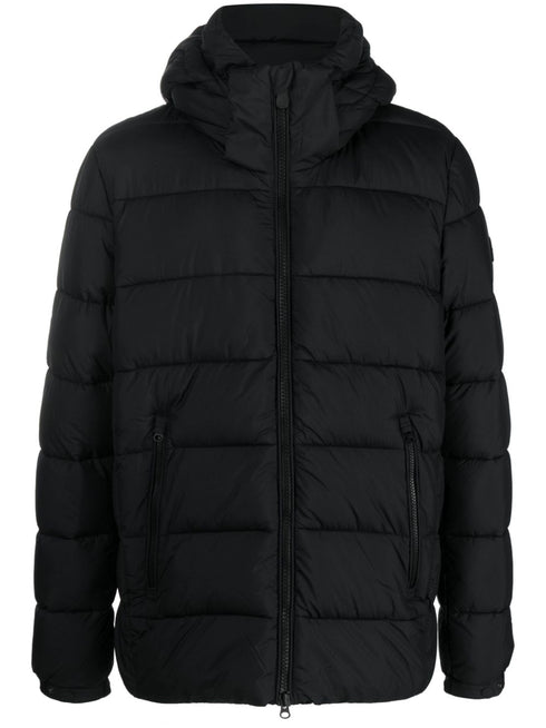 zipped padded jacket