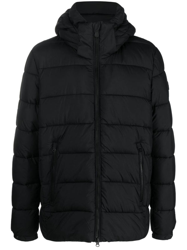 zipped padded jacket