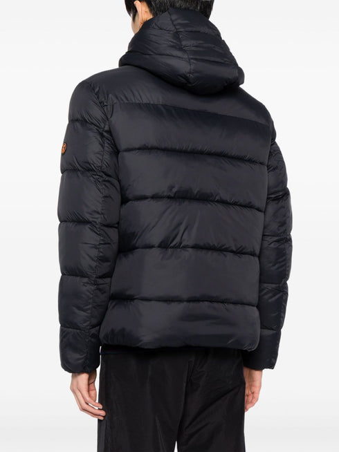hooded quilted jacket