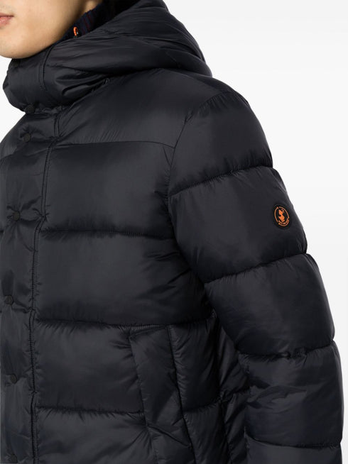 hooded quilted jacket