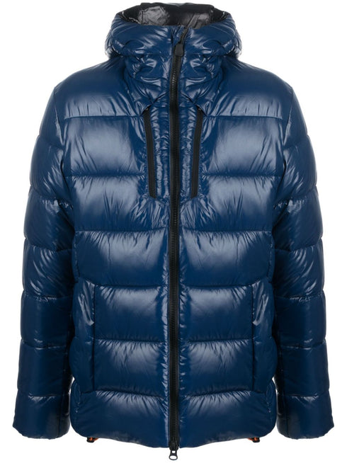 hooded padded coat