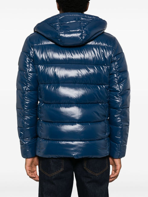 hooded padded coat