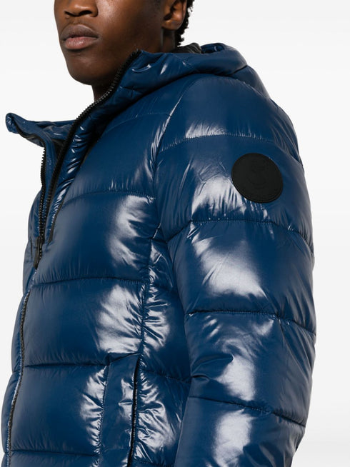 hooded padded coat