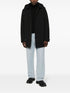 logo-patch hooded coat