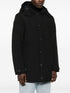 logo-patch hooded coat
