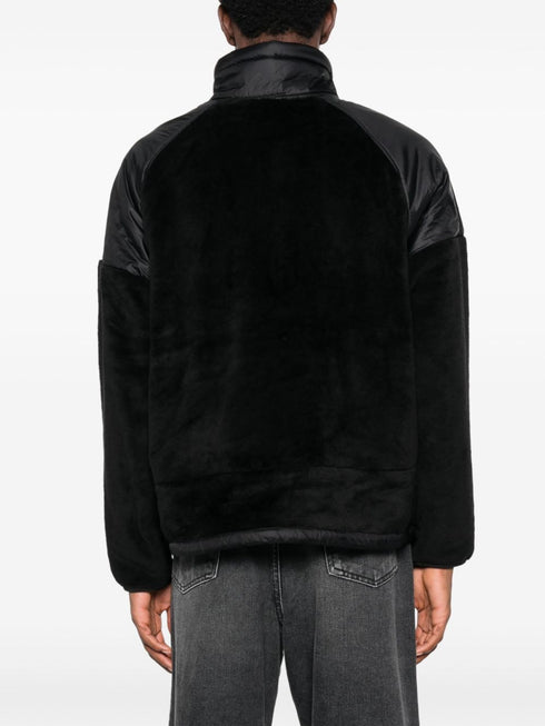 logo-print fleece jacket