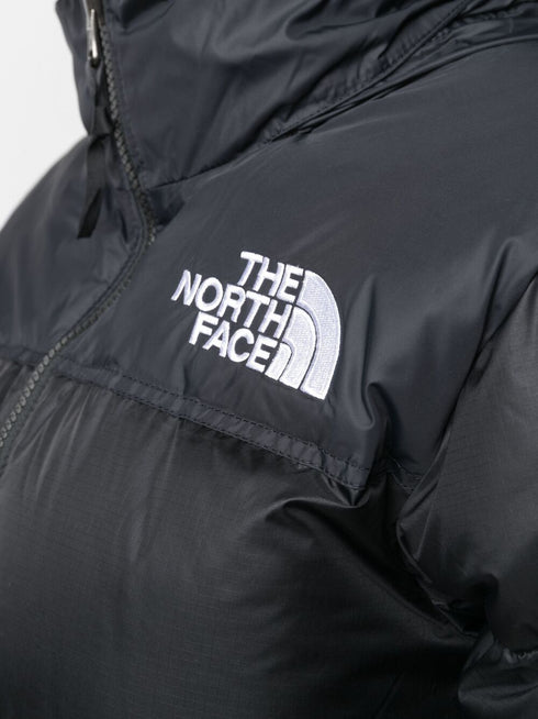 embroidered-logo puffer jacket