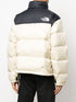panelled logo puffer jacket