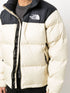 panelled logo puffer jacket