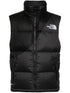 logo-embroidered padded jacket