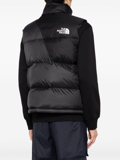 logo-embroidered padded jacket