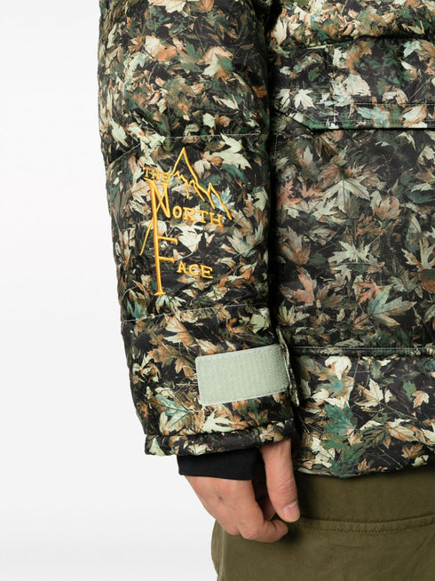 73 leaf-print padded jacket