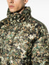 73 leaf-print padded jacket