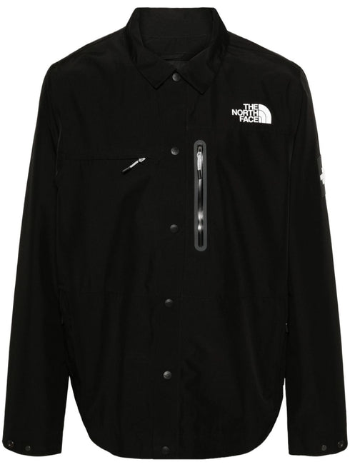 Amos logo-appliqué shirt jacket