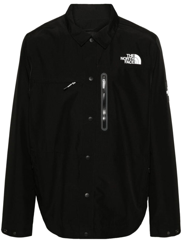 Amos logo-appliqué shirt jacket