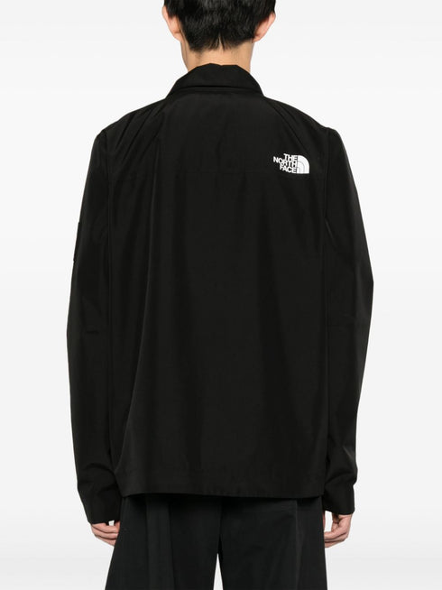 Amos logo-appliqué shirt jacket