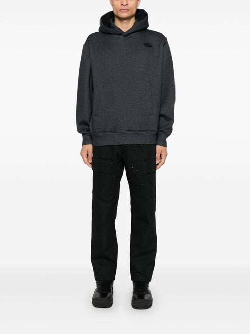 rubberised-logo hoodie