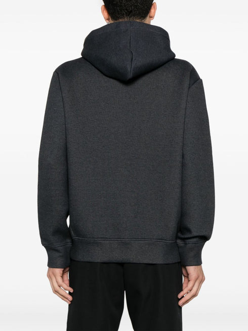 rubberised-logo hoodie