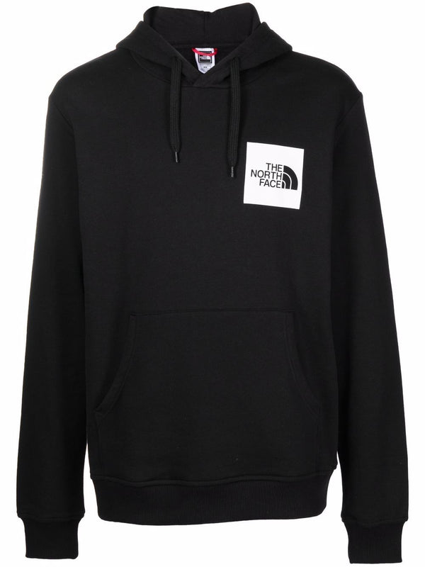 logo-print drawstring hoodie