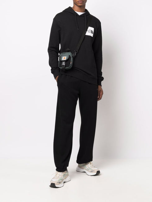 logo-print drawstring hoodie