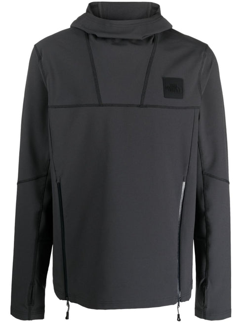 Tech 2000S logo-patch hoodie