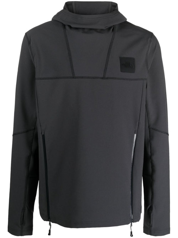 Tech 2000S logo-patch hoodie