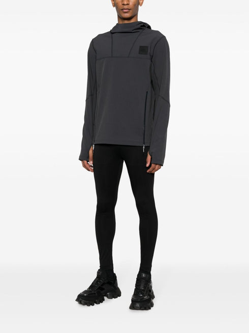 Tech 2000S logo-patch hoodie