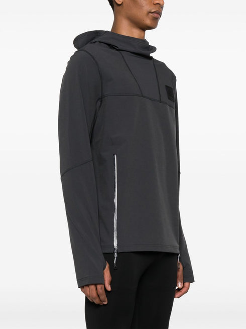 Tech 2000S logo-patch hoodie