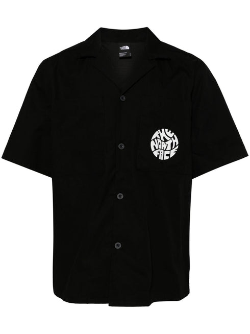 logo-print short-sleeved shirt