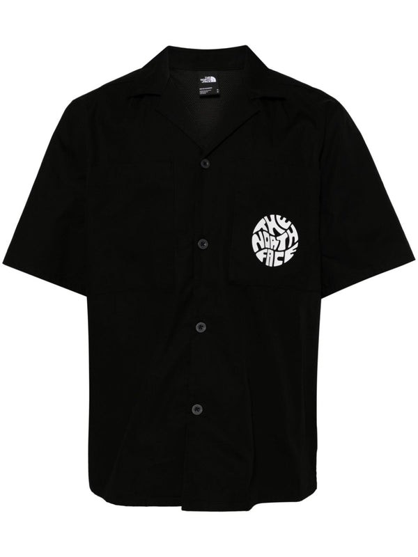 logo-print short-sleeved shirt