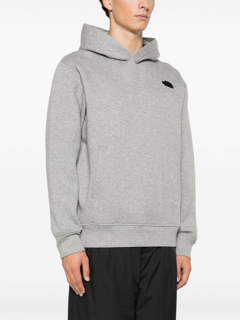 bluza z kapturem z gumowanym logo