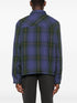 check-pattern button-up shirt jacket